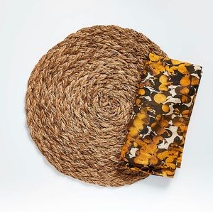 CRATE & BARREL: Four (4) Bali Dark Placemats